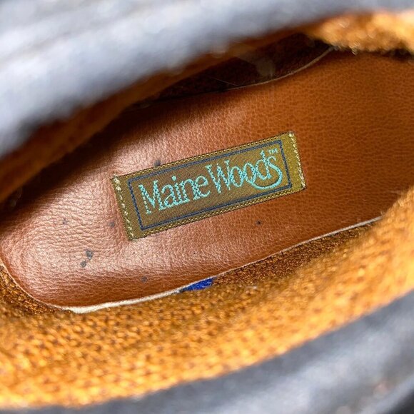 Main Woods Brown Leather Hiking Boots Women's Sz 6M Gorpcore Outdoor Chore Boots - Picture 10 of 11